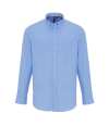 PR238 Premier Long Sleeve Striped Oxford Shirt Oxford Blue colour image